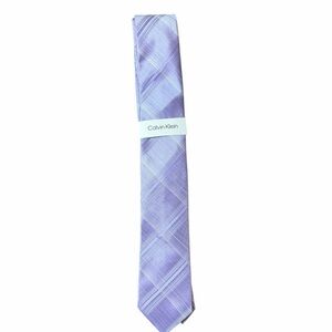 Calvin Klein Tie Amethyst Silk Blend NEW w/ TAG